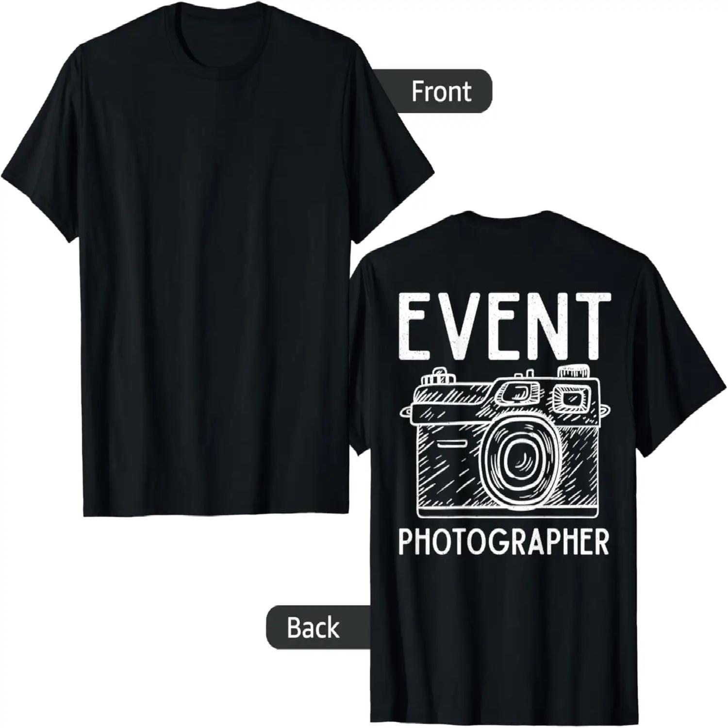 Official Staff Job (Back Printed) Event Photographer T-Shirt S чёрный