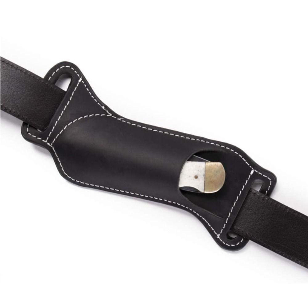 Hnědý držák pouzdra na skládací nůž 16,5 * 6,5 cm Vysoce kvalitní kempingové vybavení s koženým pouzdrem