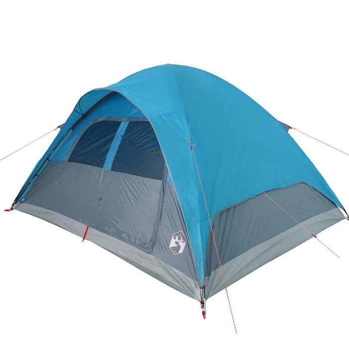 VidaXL Tente familiale à dôme 6 personnes bleu imperméable, tente, tente de jardin, abri extérieur, tente de camping, abri 94556