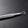 1Pc Metal Silver Cuticle Pusher and Cutter Remover Stainless Steel Salon Professional Nail Art Pedicure Cleaner Tool