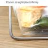 Stainless Steel Garbage Storage Rack Foldable Plastic Bag Shelf Rag Rack Stand  Trash Can