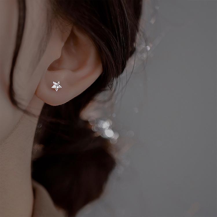 Minimalist Mini Star S925 Sterling Silver Stud Earrings - Cute, Versatile, Fashionable