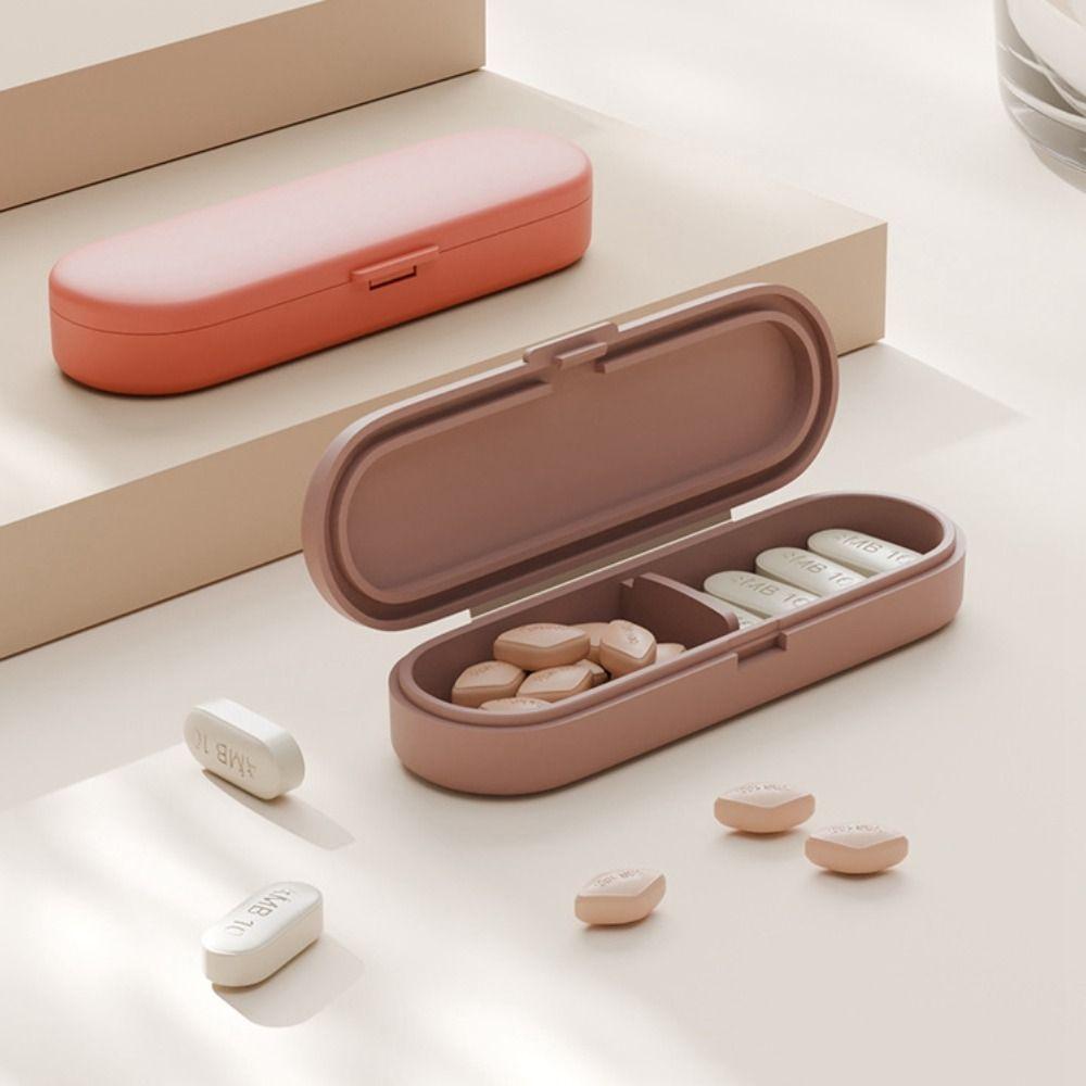 

4pcs Portable Pill Storage Box Magnetic Suction Magnetic Pill Case Vitamin Storage Case Home 4pcs