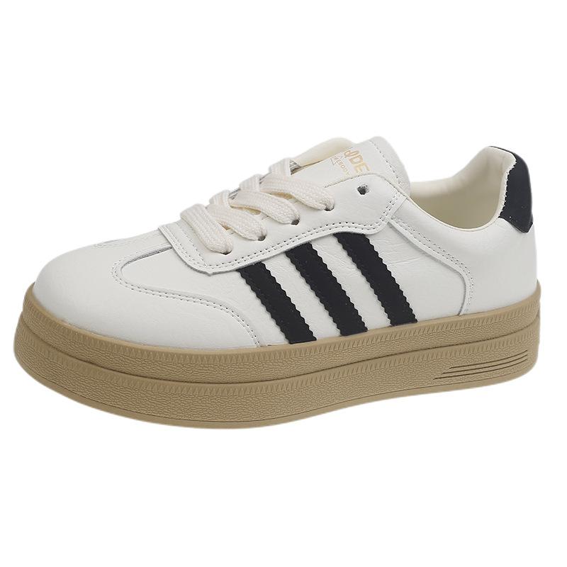 Summer Retro Fashion Casual Board Shoes Women's 2025 New Mesh Ins Trendy Sports Leather Platform Training Shoes