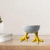 Pla Kycklingklohållare Kycklingklo Porslinshållare 3D-printad Kycklingklohållare Vita Kycklingfötter för Hem för Bokhylla