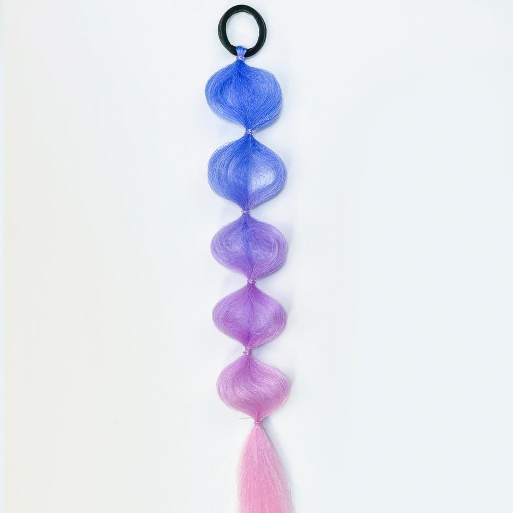 Fashion Braid Sweet Hair Ties Girl Gradient Cherry Blossom Powder Twist Long Braid Wig Hairbands Party Dating Hair Accessories