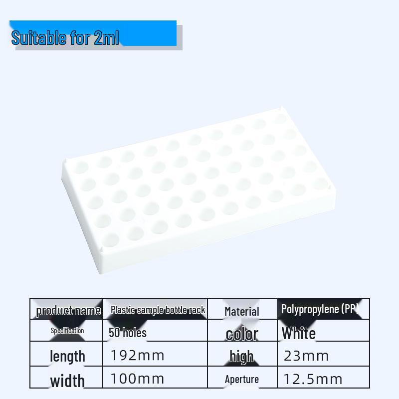Chromatography, Cryogenic, and Headspace Vial Rack - Acrylic and PP Plastic Box for Small Vials