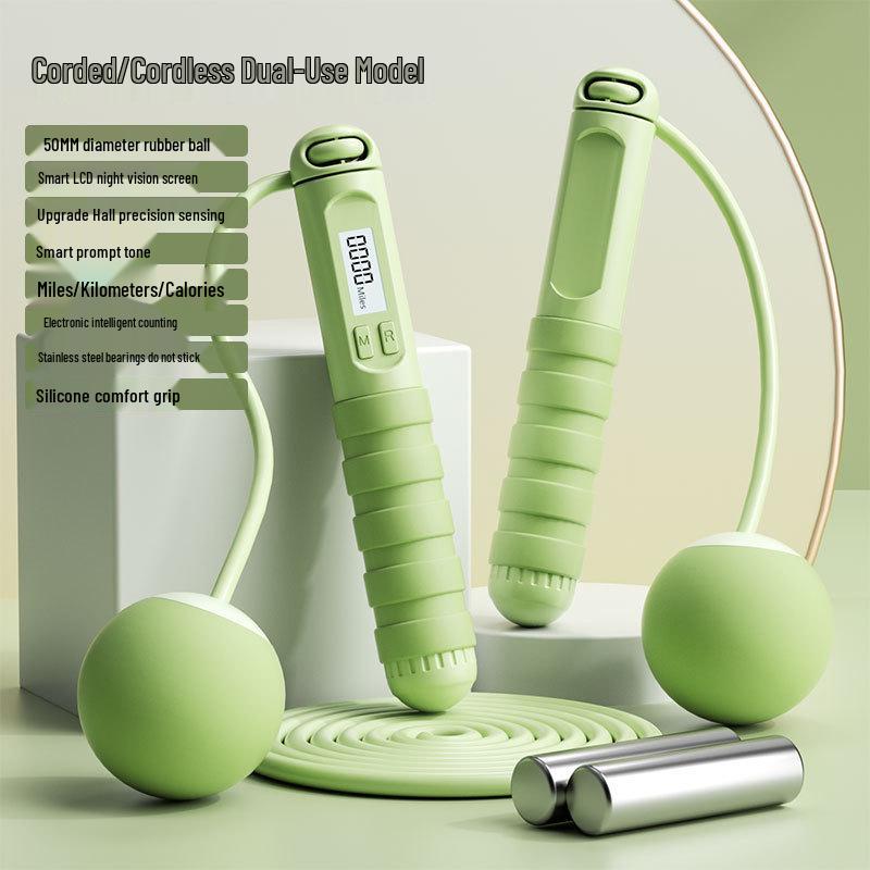 Electronic Cordless Jump Rope for Adult Fitness & Weight Loss