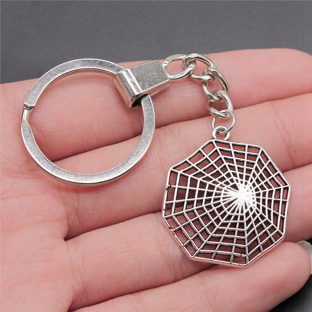 30mm Keychains Bat Cross Skull Vintage Jewelry Supplies QY006