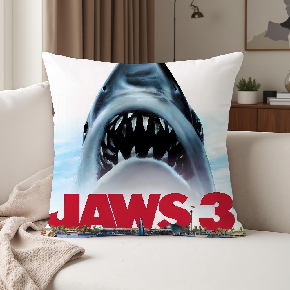 Movie Jjaws Pillow Case Suitable For Bedrooms Living Rooms Cars Home Decoration