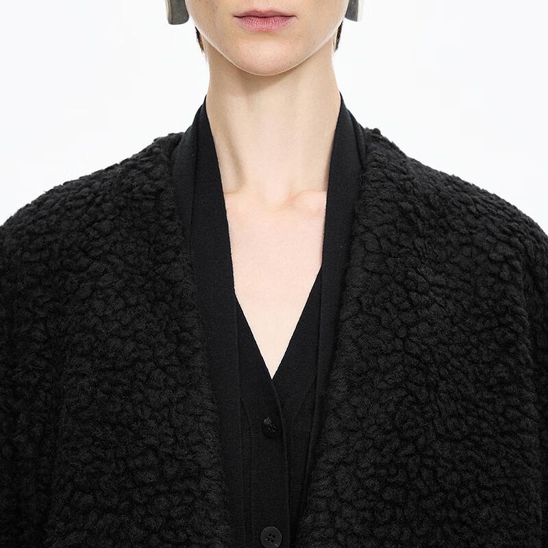 JNBY Women's Faux Fur H-Line Coat