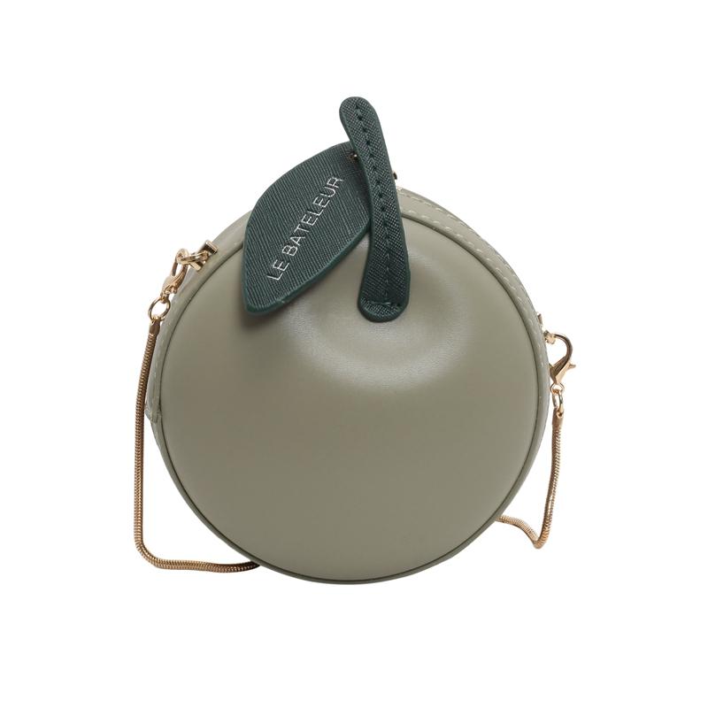 1 Piece Ladies Pressed Shell Apple Bag Mini Chain Crossbody Bag Suitable for Holding Coin Card Holder