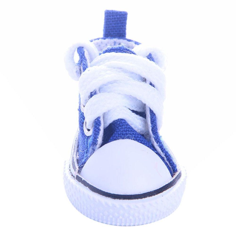 5*3cm Mini Canvas Shoes Multi Color Clothes Accessories Cartoon Sports Shoes Children Toys