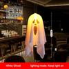 Halloween Party LED Glow Ghost Home Indoor Outdoor Decoration Supplies 2024 Haunted House Bar Hanging Horror Props with Lights