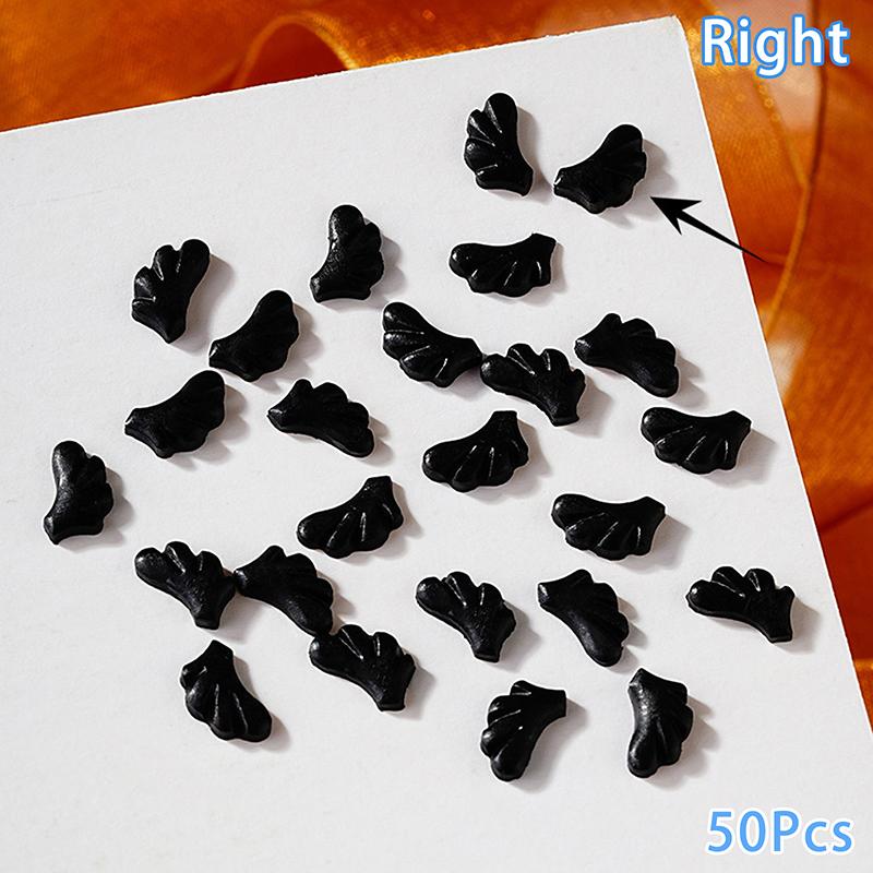 

50 шт. Инс Ногти Ангельские Крылья Смола Шармы Ювелирные Изделия Носить Аксессуары для Ногтей 3D Белая Пудра Мини DIY Накладные Ногти Маникюр Украшение as the picture