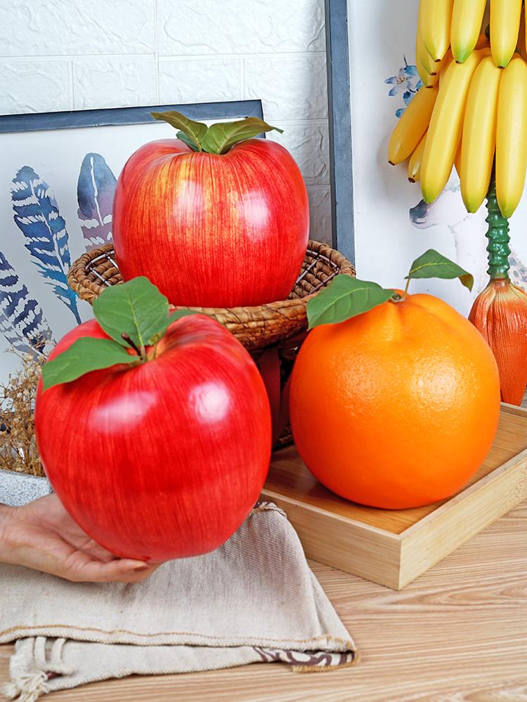 Large Size Simulation Fruit Vegetable Pumpkin Model Kitchen Cabinet Decoration Children's Photography Toy Realistic Strawberr...