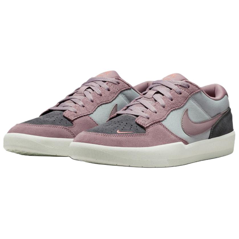 Nike SB Force 58 Low top Skateboard Shoes Men's Gray Purple Skateboard Shoes DV5477-010