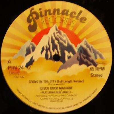 LP Record DISCO ROCK MACHINE, RENE ARNELL - Living In The City PIN2412 Pinnacle Record UK Soul/Funk Used