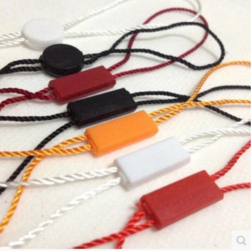1000 Blank Double Plug Hang Tags with 27 Cm Rope for Clothing and Luggage
