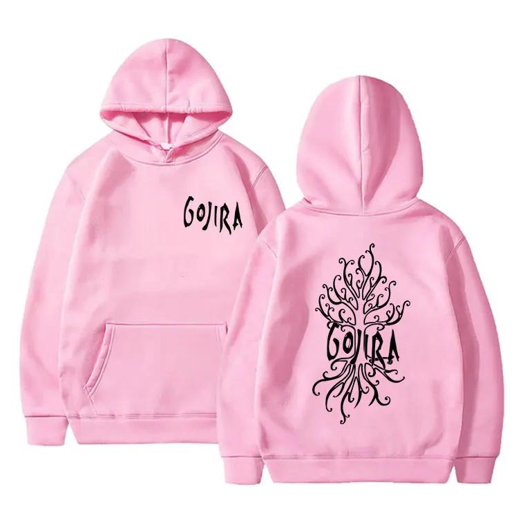 French Metal Band Gojira The Link Alive Music Album Cover Double Sided Print Hoodie Men Women Pullover Hoodies