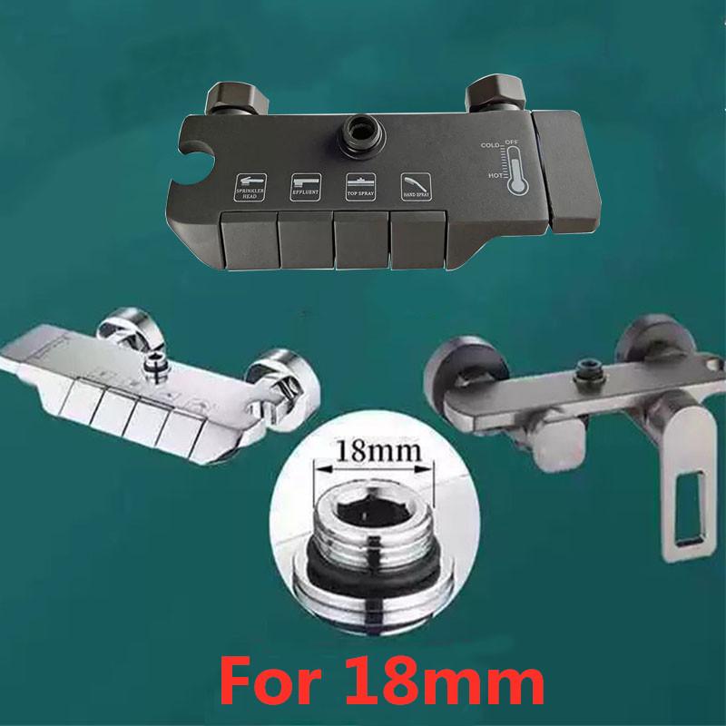 20/30/40/50cm Bathroom Shower Extension Tube Installation Specification 18mm Round Extension Bar Pipe Bathroom Accessories