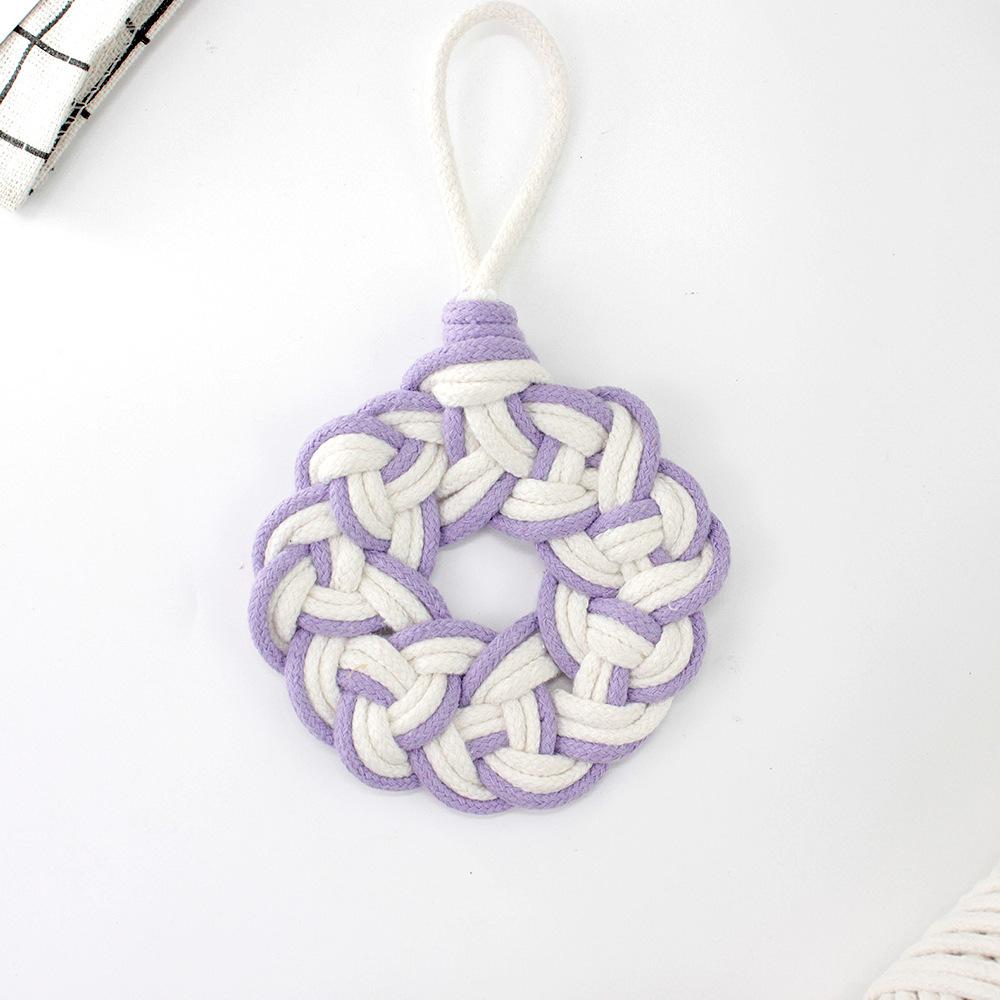 Handmade Coaster Supplies Colorful Creative Coaster Weaving Kit Pattern Coaster Craft Set Woven For Coffee Table Dining Table