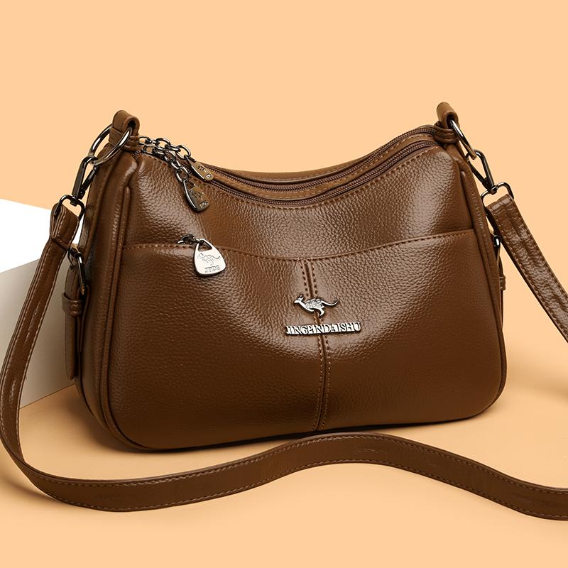 Ladies Soft PU Hobo Bag Adjustable Strap Casual Versatile Crossbody Shoulder Purse Handbag
