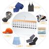 12 Clips Socks Hat Organizer Home Wooden Sling Clothes Hangers Metal Stainless Steel Drying Clips Panties Drying Clothespin