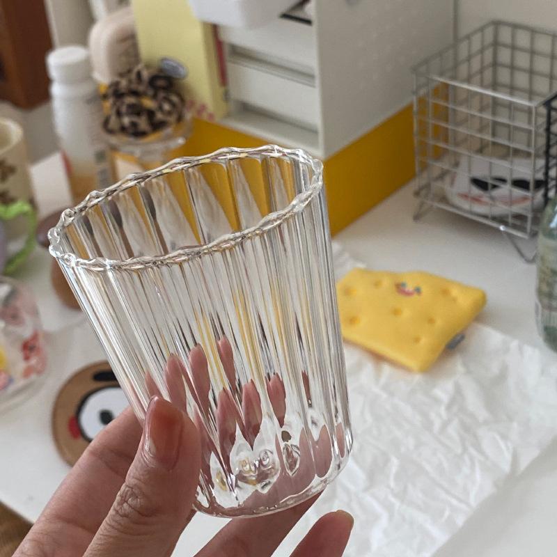 Simple High Borosilicate Heat-Resistant Glass Transparent Coffee Cup Cold Drink Water Cup Pudding Cup
