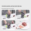 Versatile Manual Meat Slicer for Thin Slices, Cubes, and Mince - Perfect for Kitchen Use