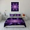 Purple floral abstract design. Bedding sets Duvet cover sets Duvet covers Pillowcases(1 * Duvet Cover 2 * Pillowcases without duvet insert)