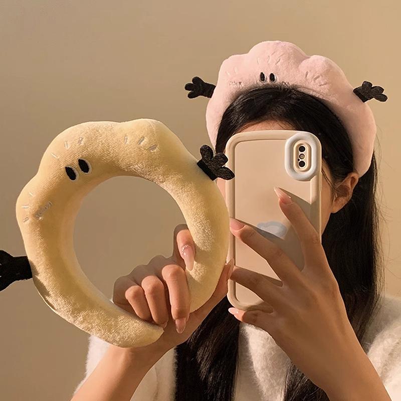 Cute Cartoon Cloud Plush Hair Hoop Wash Face Headband Headwear For Woman Girl Hair Accessories