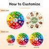 Cartoon  Round Living Room Bedroom Children's Room Carpet Crystal Velvet Non-Slip And Dirt Resistant Home Decor