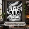Wall Tapestry FC Zürich Print Custom Name Text Wall Hanging Home Decor