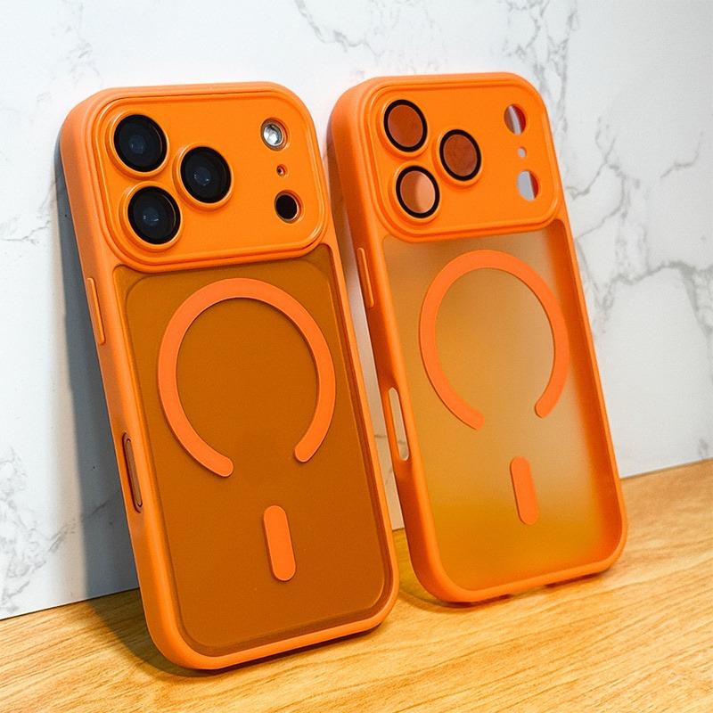 Magnetic Translunt Phone Case For iPhone 17 Air 16 15 14 13 Pro Max Plus Lens Protection For Magsafe Wireless Charging Cover