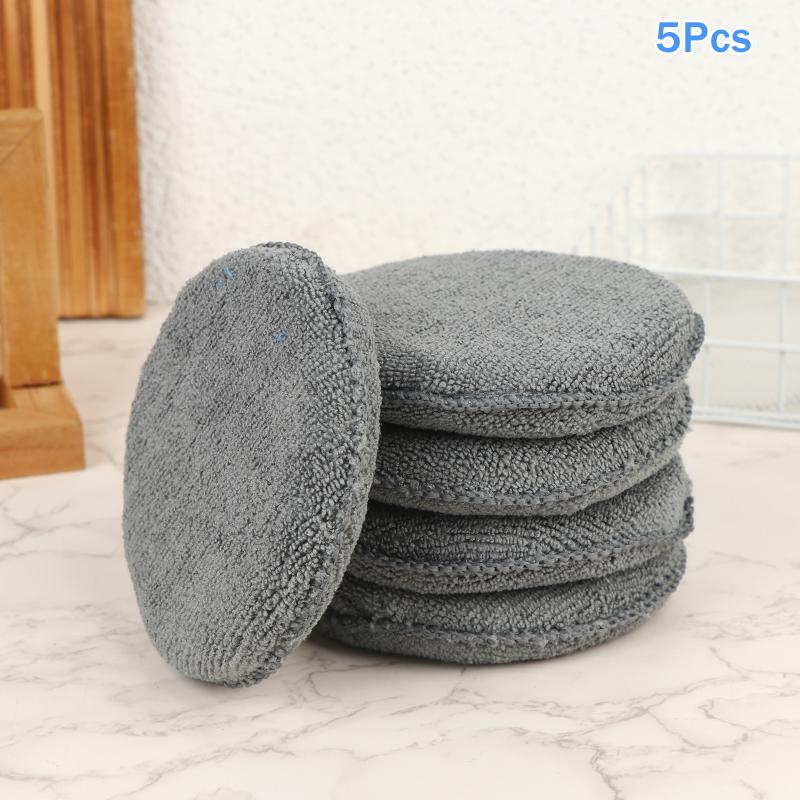 5/10/20Pcs Car Detailing Applicator Pads Car Care Waxing Polish Sponges Soft Microfiber Round Foam Sponges Car Cleaning Tools
