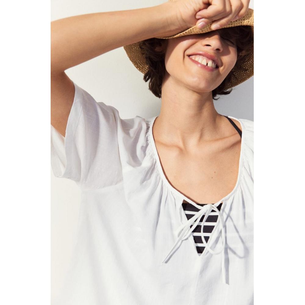 

Блуза HM с рукавами реглан, белая