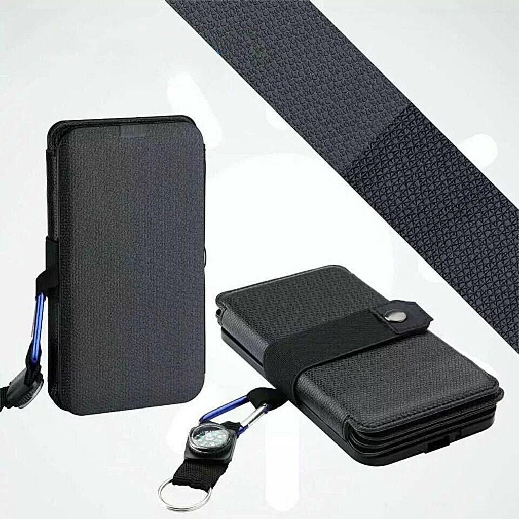 Solar Charger Waterproof Portable Solar Panel For Cellphone Foldable Phone Tablet Charger For Home Outdoor Car RV Hiking