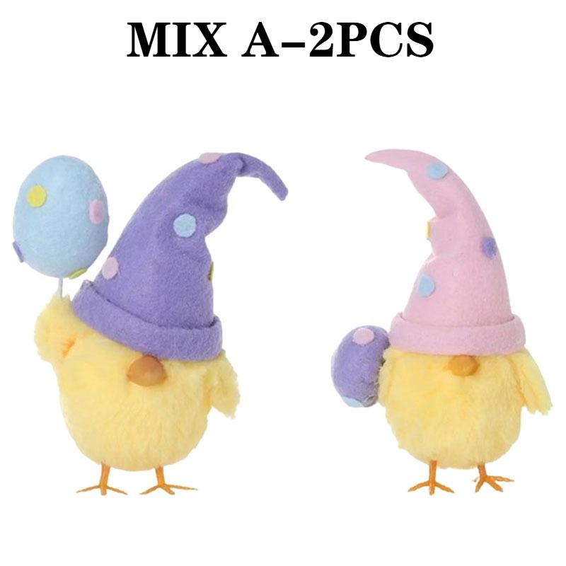 1-3PCSDIY Wool Felt Easter Chick Ornament Egg-Shaped Hanging Decoration Creative Easter Party Decor and Gift Materials for 2026