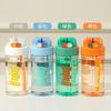 Water Bottle New Large-capacity Portable Straw Plastic Cup Student Double Drink Sub-warehouse Water Cup Outdoor Sports Water Cup with Lifting Rope
