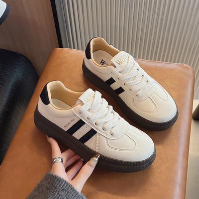 Retro Color Matching Platform German Training Shoes Women's 2025 New Fashion Versatile Comfortable Breathable Sports and Leisure Shoes