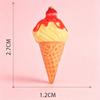 10pcs Simulation Ice Cream Cone Resin Charms for Earring Making