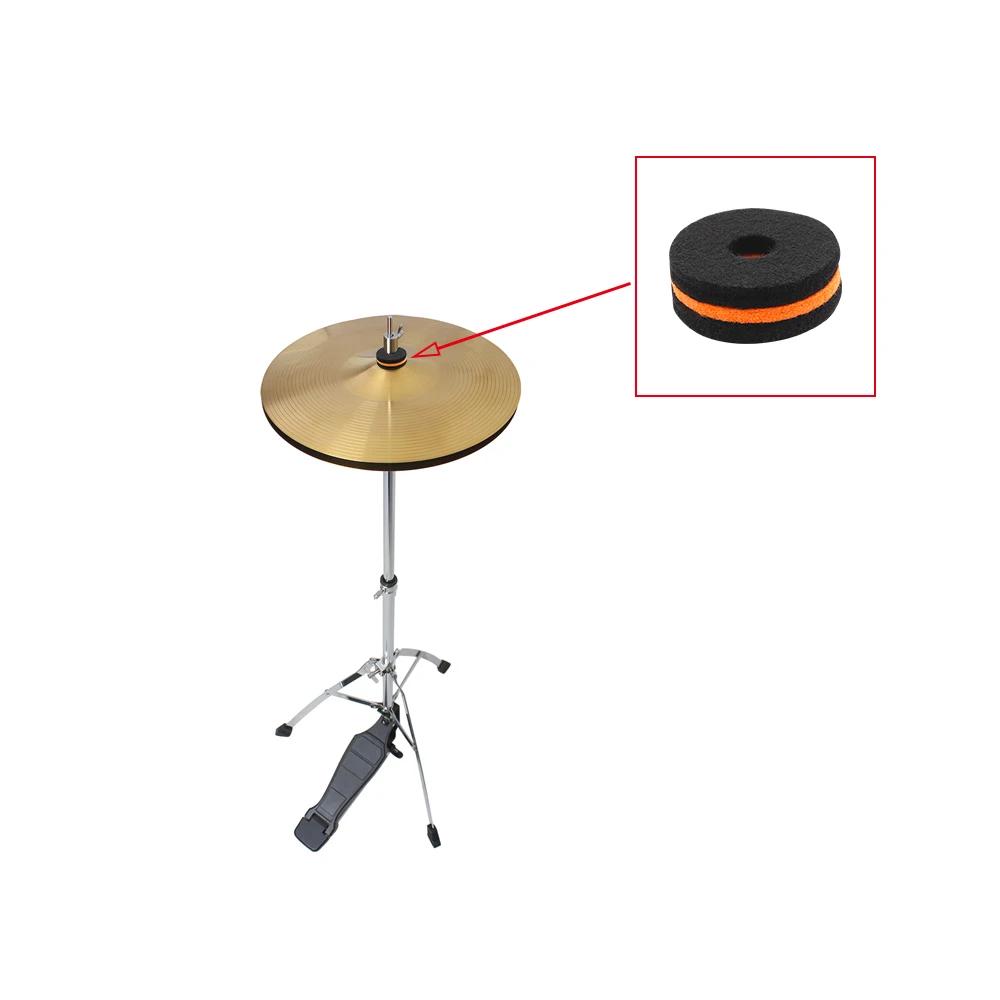 IRIN 10 Pcs Cymbals Felt Pad Percussion Instrument Parts Music Parts Drum Slices Felt Pad Protection Set Replacement Tools