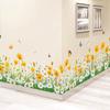 Little daisy skirting board Living room bedroom wall stickers Wall decoration stickers Wall wall stickers