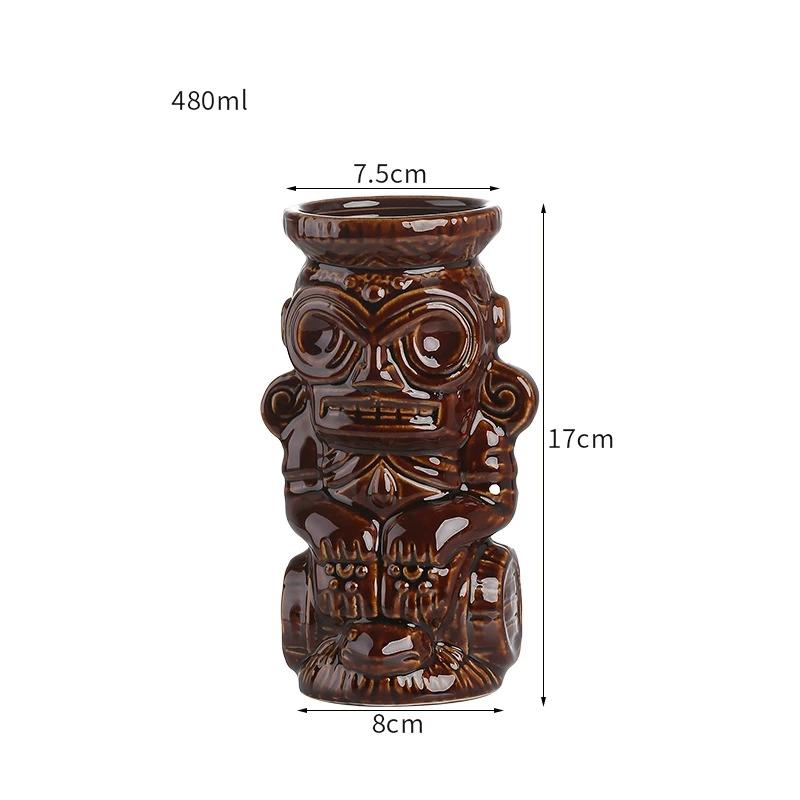 60 Types Ceramic Hawaii Tiki Mugs Creative Cocktail Glasses Beer Glass Martini Glasses Wine Glass Funny Cup Gift for Men