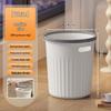 Large Capacity Round Trash Can for Home or Office