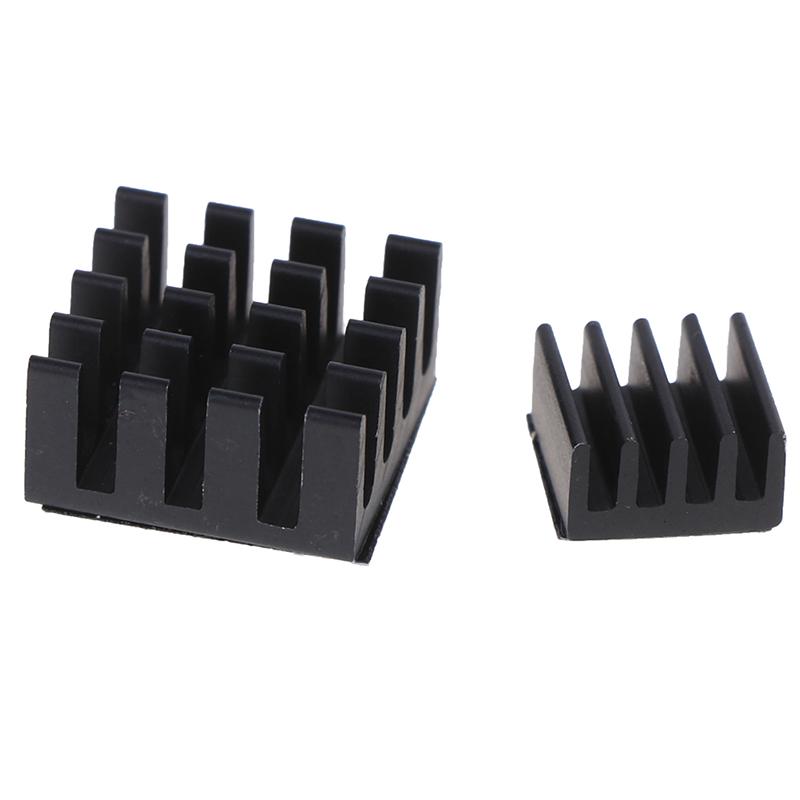 4Pcs Black Aluminum Heatsink Cooler Cooling Kit For Raspberry Pi 3/2 /Rpi B+