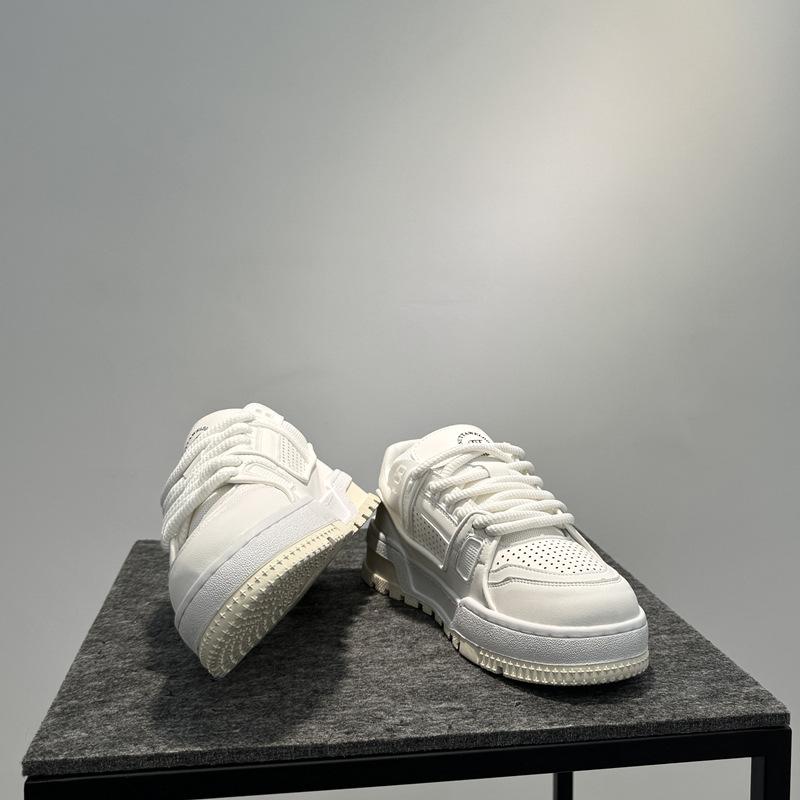 Nowe przewiewne buty na desce niskie codzienne buty na platformie sznurowane modne buty chlebki tt