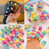 100 stk Børns Elastiske Hårbånd Piger Farverige Hår elastikker Hestehaleholder Gummibånd Lille Scrunchie Børns Hår Accessories