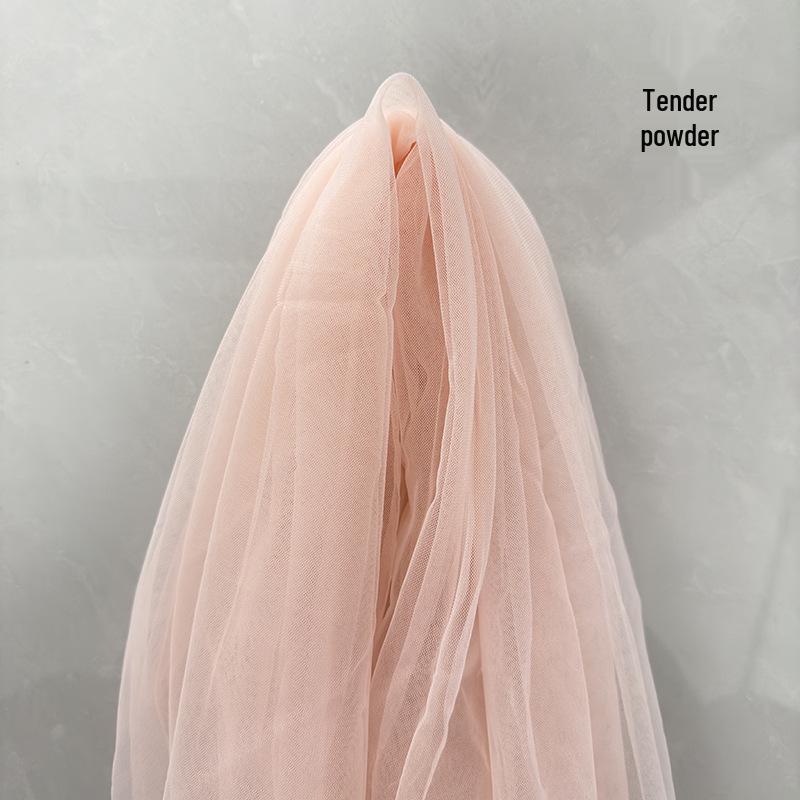 Rosa & Avocado Grün Musselin Vorhang: Tüll im chinesischen Stil für Kindergarten- oder Hochzeitsdekoration